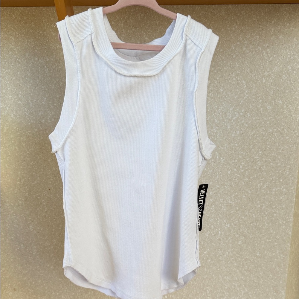 White Sleeveless Top